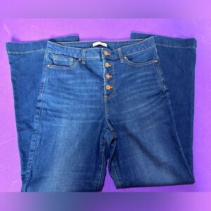 LC Lauren Conrad Blue Flare & Wide Leg Jeans